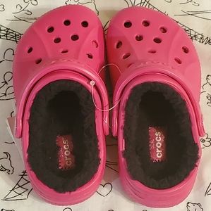 Crocs kids classic lined clog